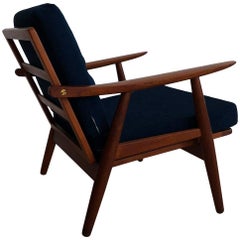 Early Hans J Wegner GE-270 Easy Chair in Teak, Made in Denmark