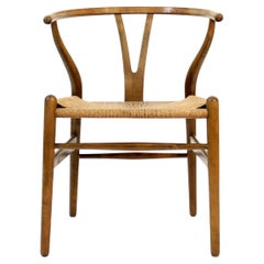 Used Early Hans J. Wegner, model CH24, Wishbone chair, Carl Hansen & Søn, 1960s