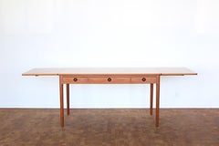 Early Hans J. Wegner teak desk model AT-305, 1955