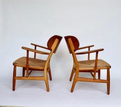 Early Hans Wegner Ch 22 Chair for Carl Hansen & Son