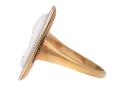 Early hardstone cameo ring of King George III