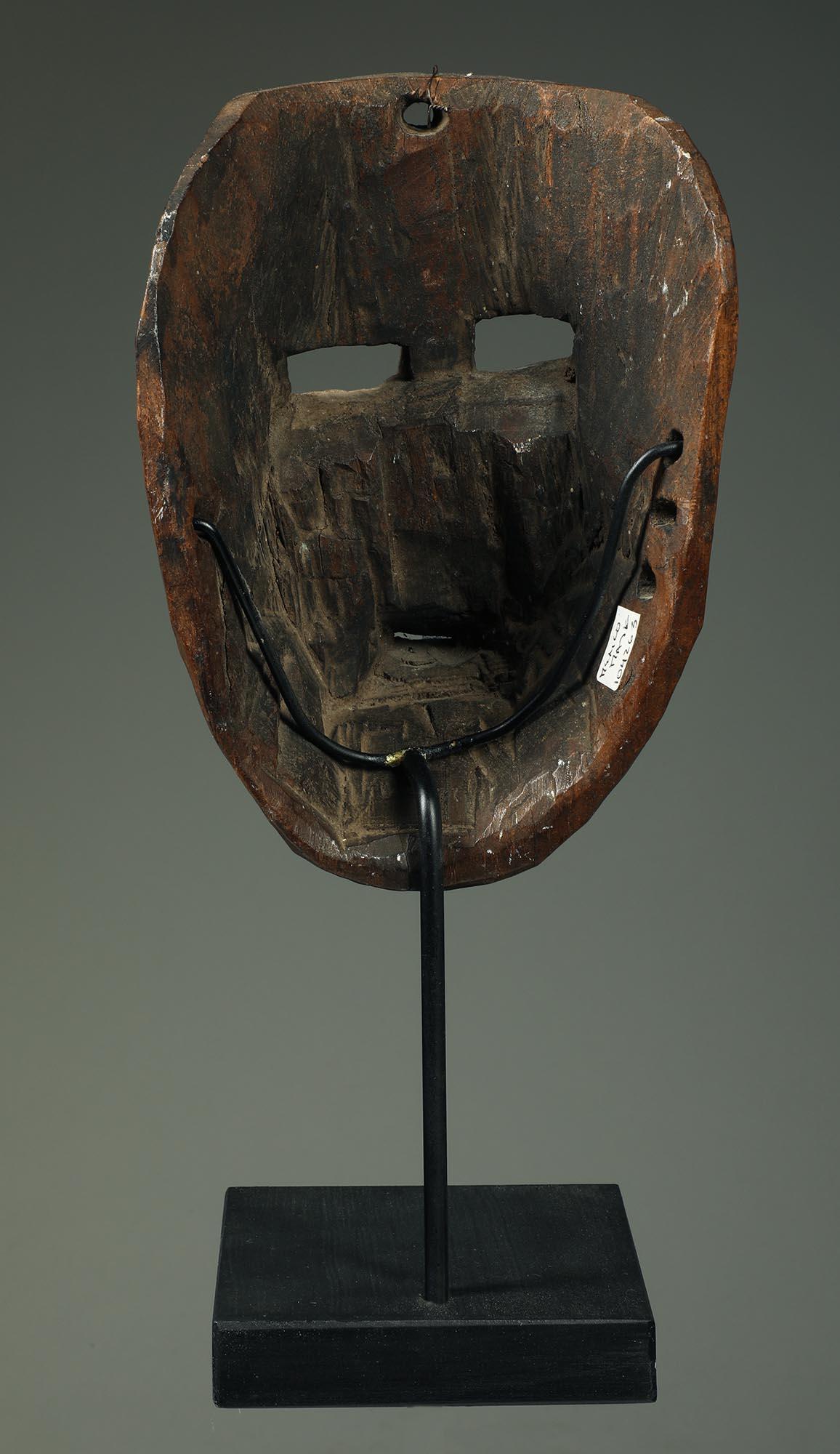 Early Hardwood Mexican Mask, Man With Moustache and Beard early 20th century For Sale 1