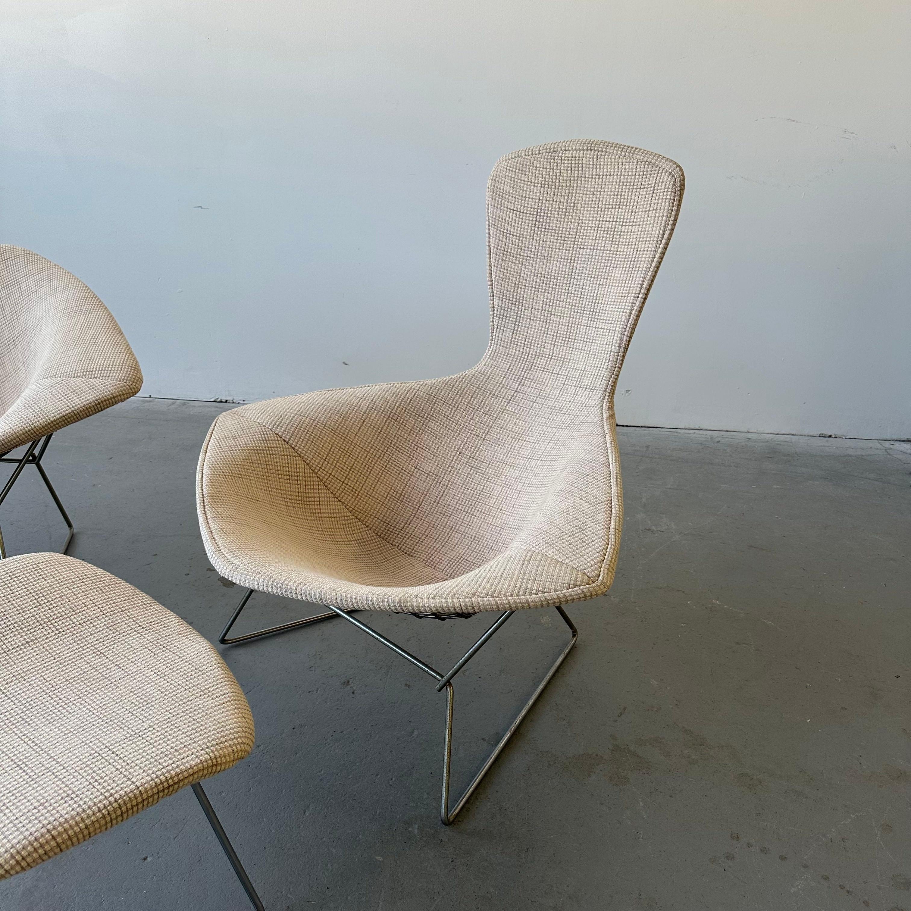 Mid-Century Modern Early Harry Bertoia Bird / Diamond Chair Set