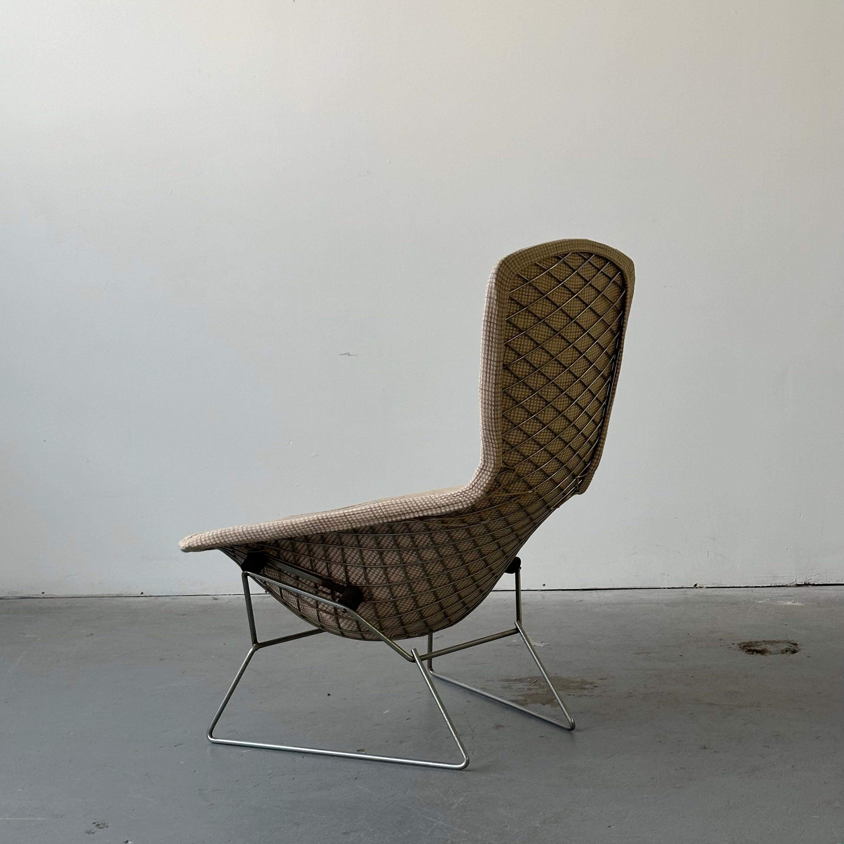 Fabric Early Harry Bertoia Bird / Diamond Chair Set