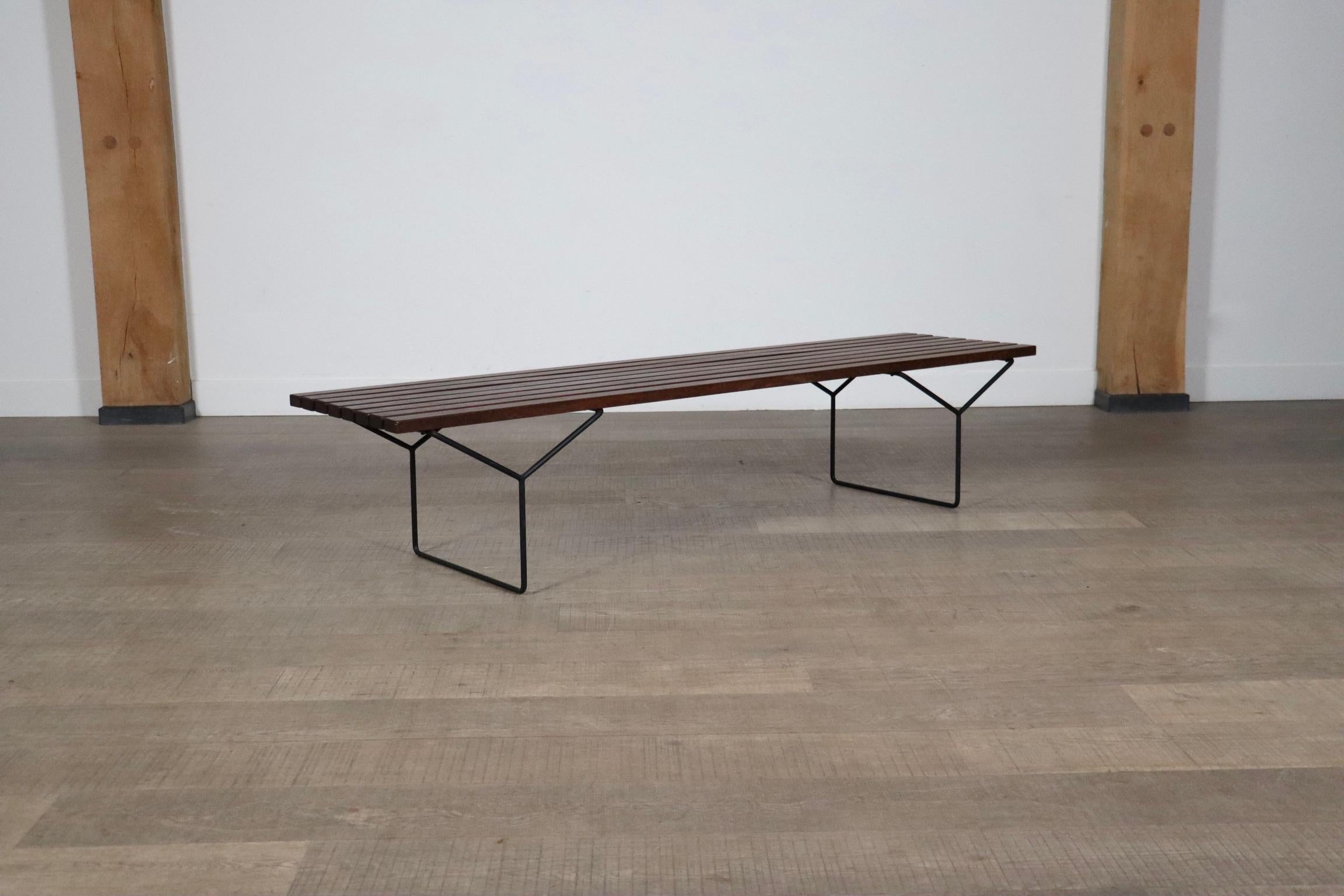 Early Harry Bertoia Model 400 Bench For Knoll International 1950s 6