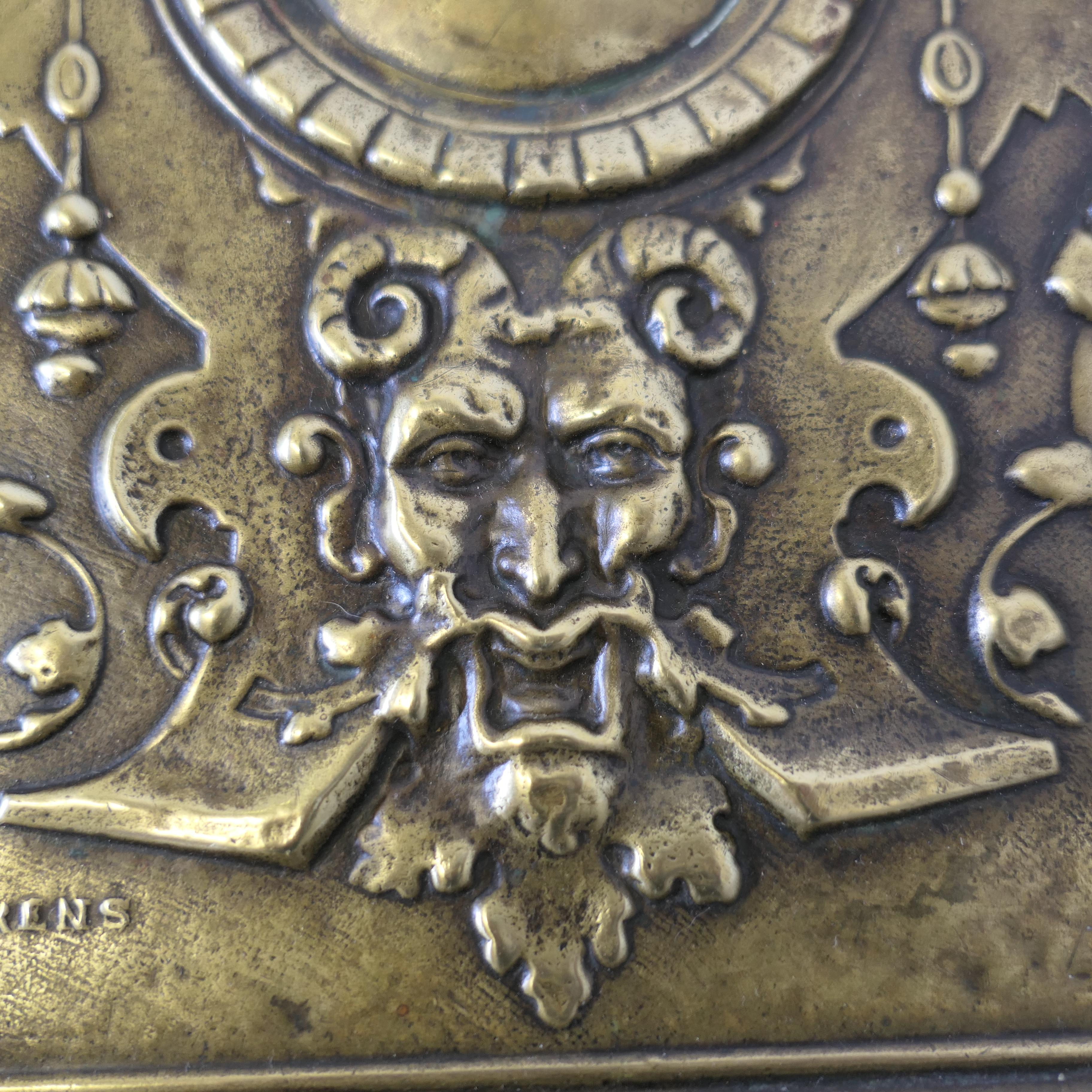 Early Heavily Embossed Brass Box  This is a large and heavy chest For Sale 4
