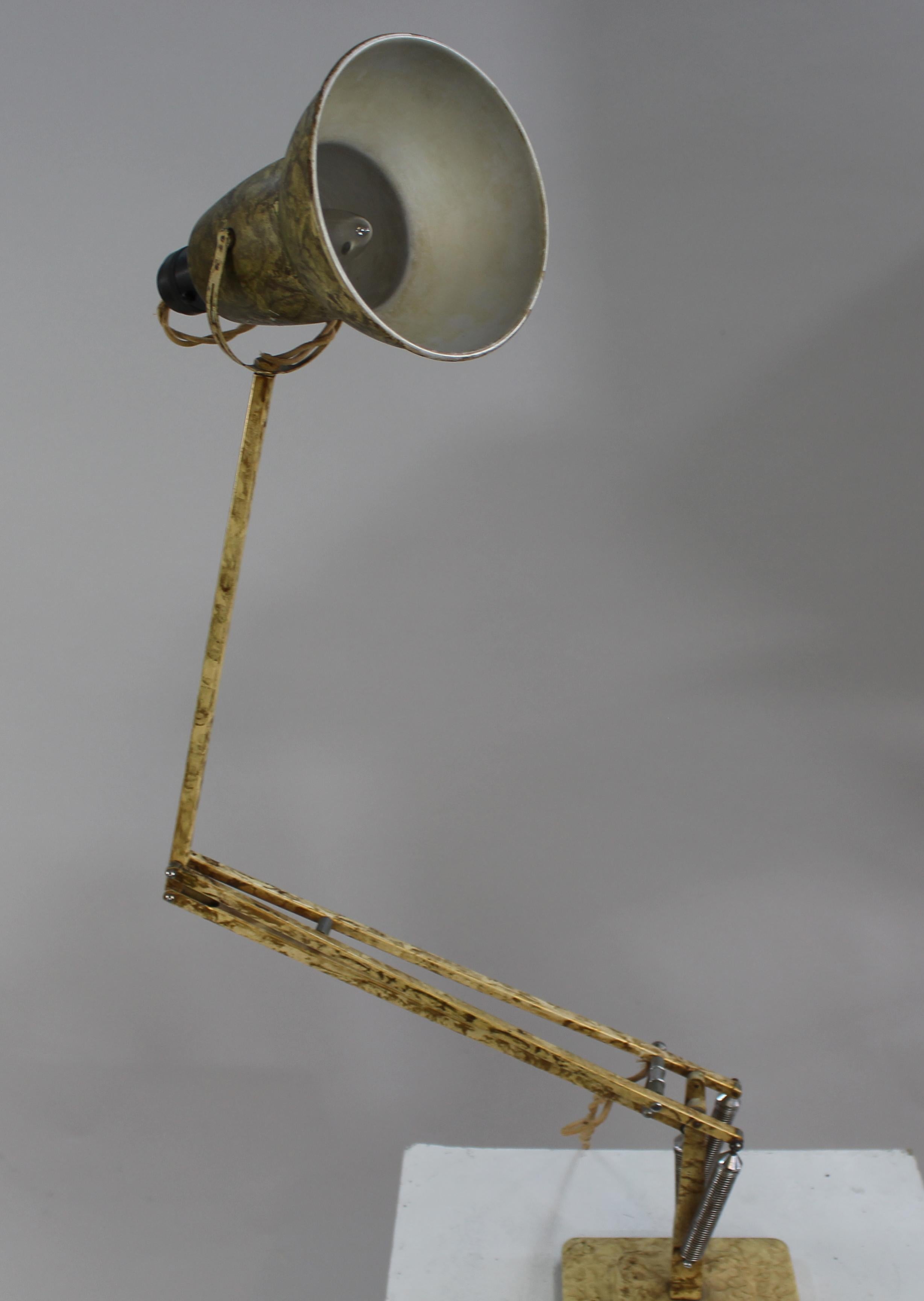 20ième siècle Ancienne lampe de bureau Herbert Terry & Sons Anglepoise Model 1227, Angleterre, années 1930 en vente