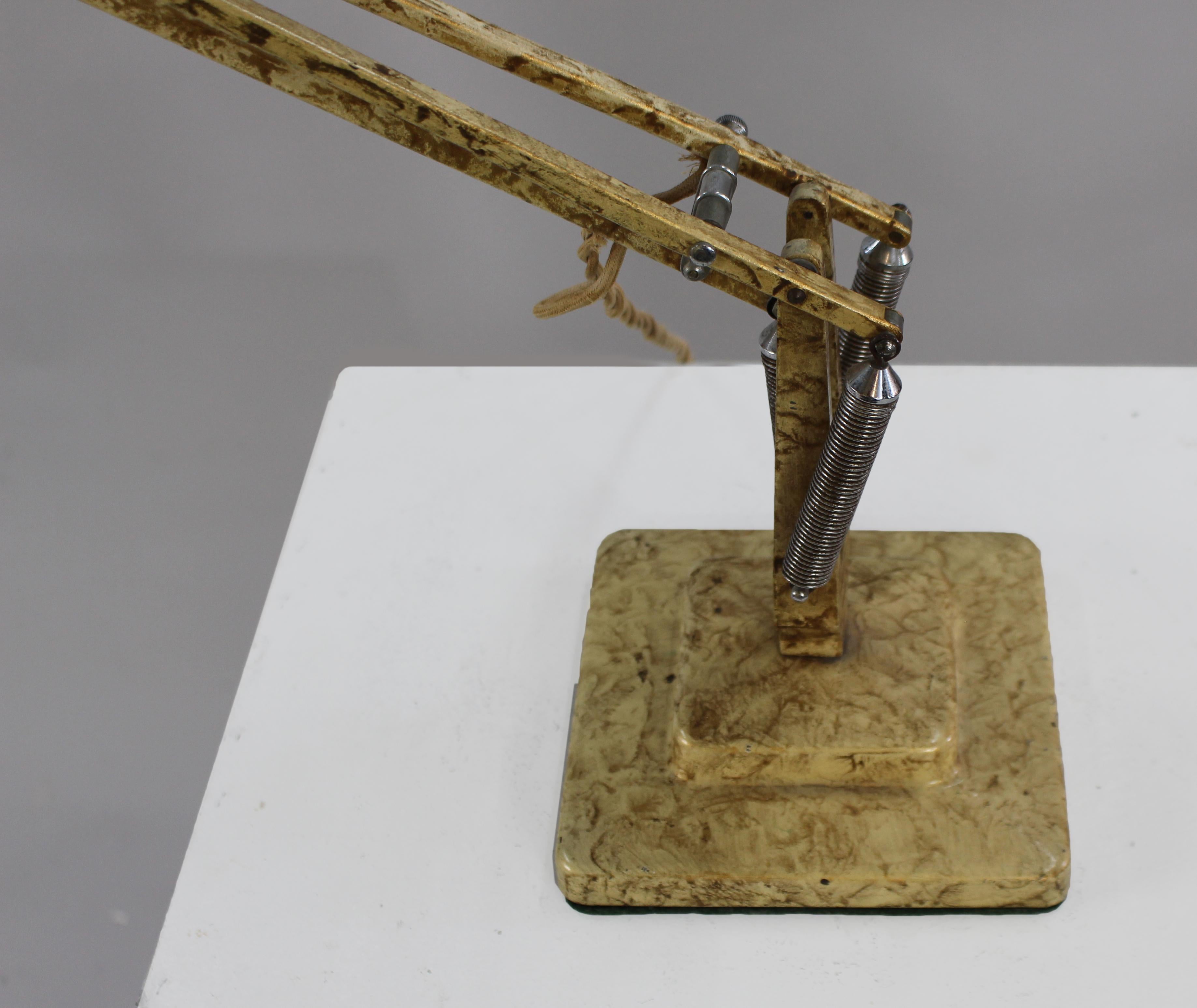 Métal Ancienne lampe de bureau Herbert Terry & Sons Anglepoise Model 1227, Angleterre, années 1930 en vente