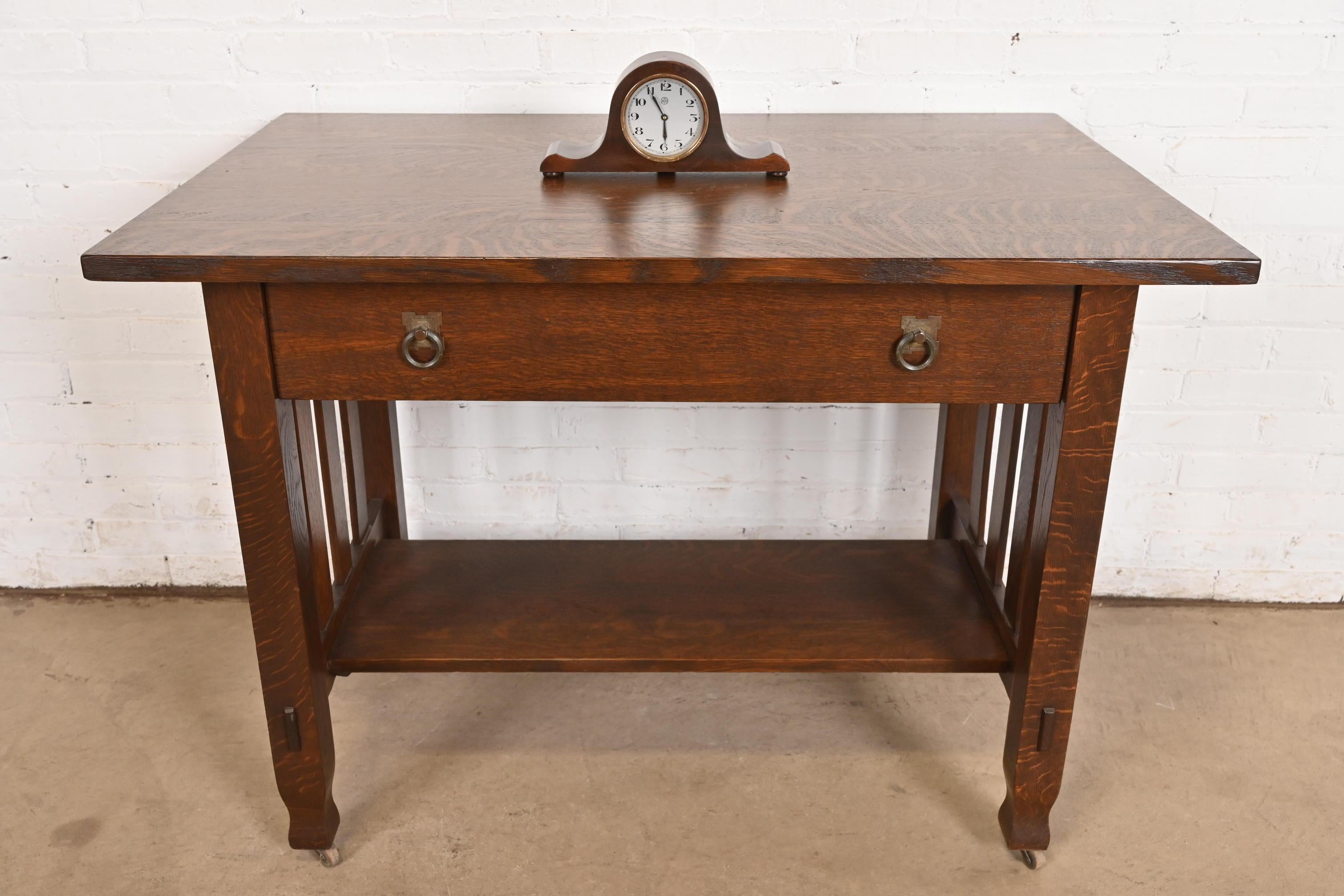 Early Herman Miller Art Deco Mahogany Mantel Clock, Circa 1930s For Sale 6