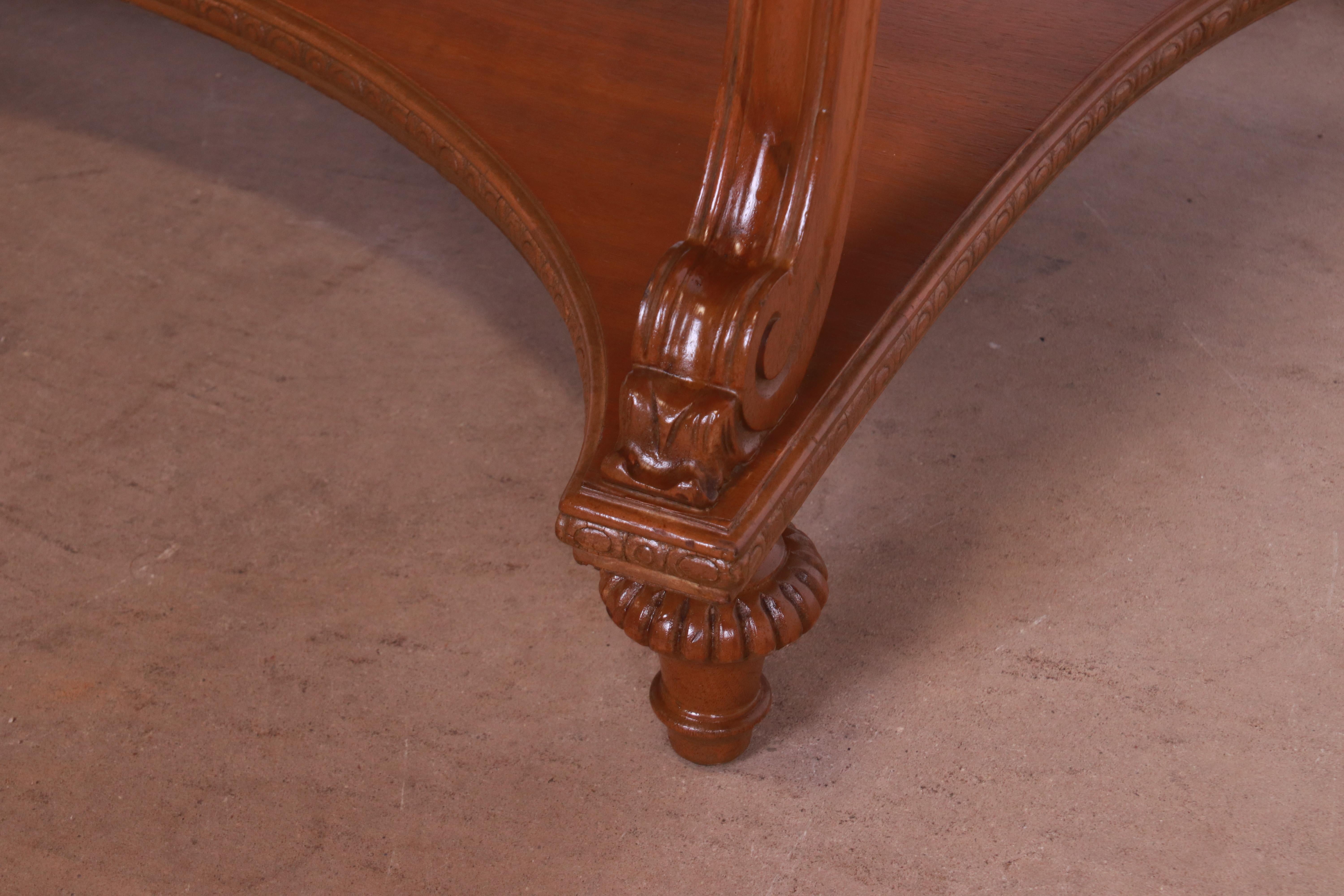 Early Herman Miller French Louis XVI Carved Walnut Vanity with Mirror, 1920s 3