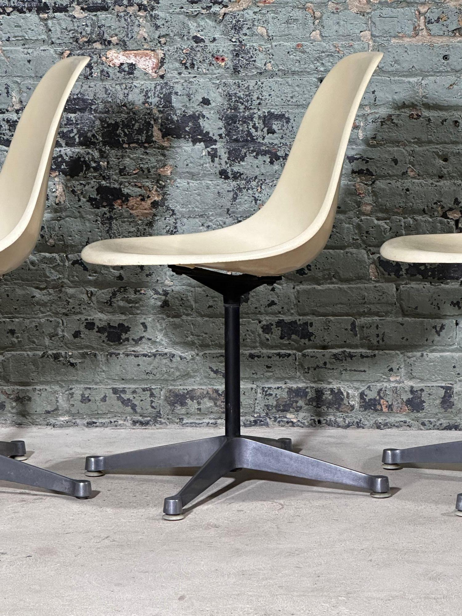Early Herman Miller Swivel Shell Chairs by Charles Eames, 1955 1