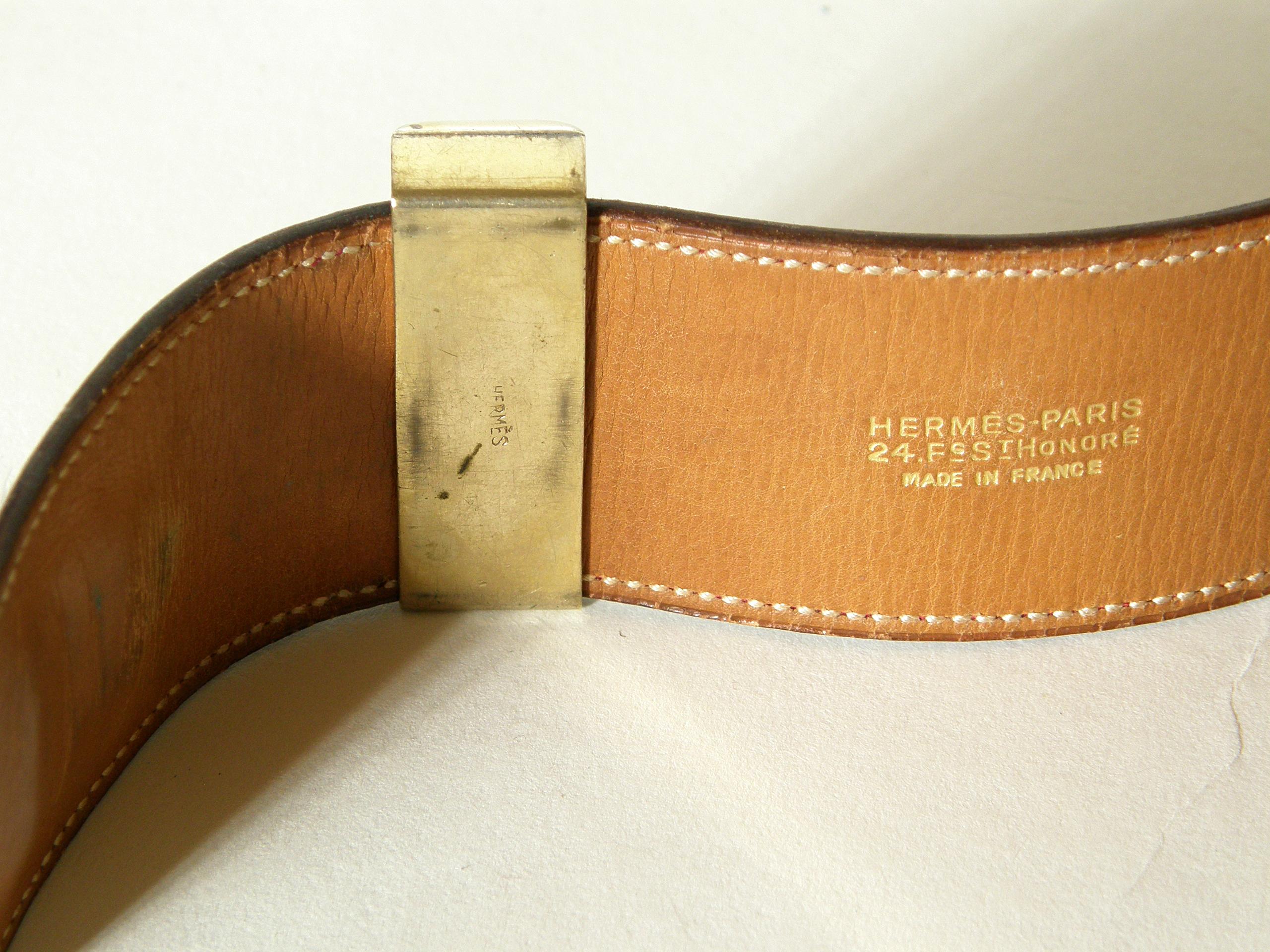 Early Hermès Collier de Chien Belt Adjustable Red Leather CDC with Gold Hardware In Good Condition In Chicago, IL