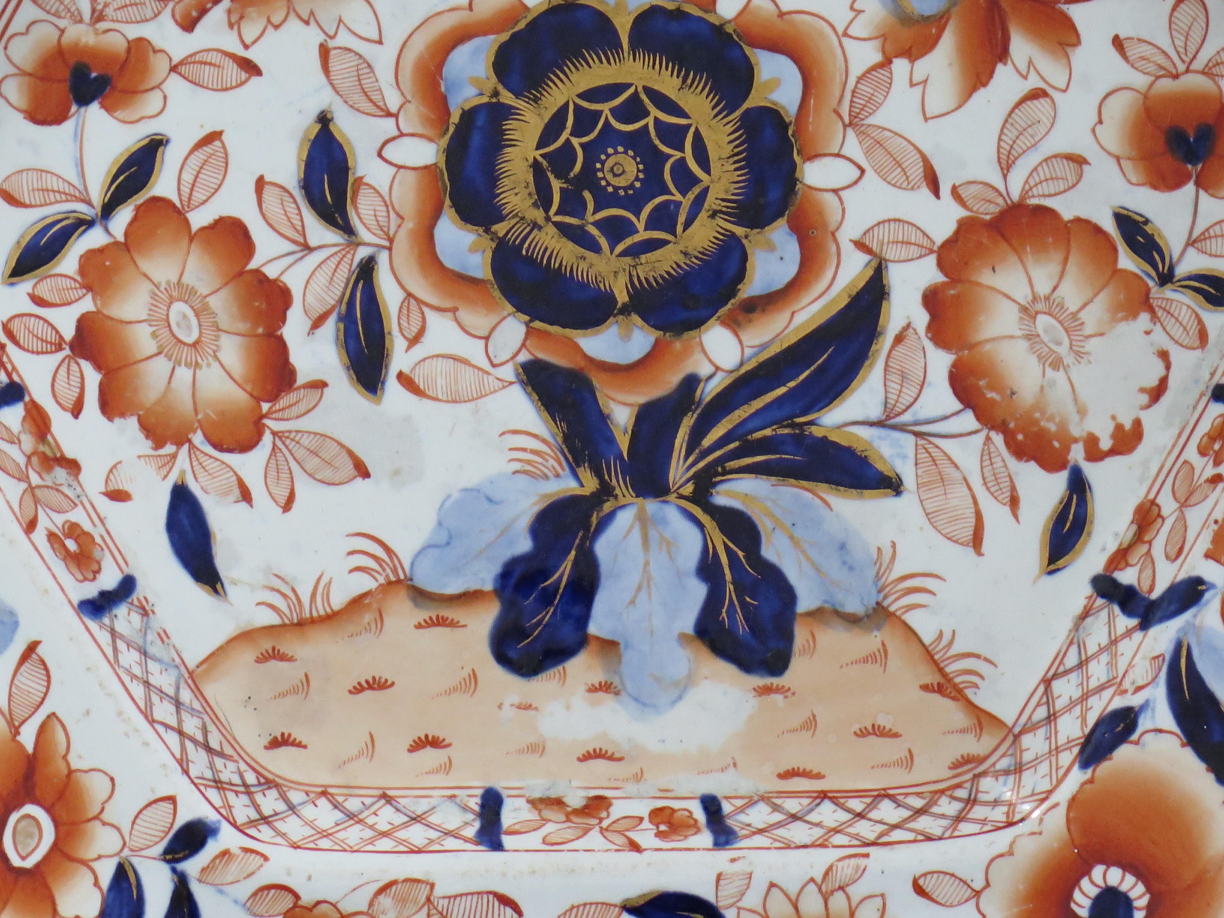 Early Hicks and Meigh Ironstone Platter in Japan Pattern No.13, Circa 1817 5