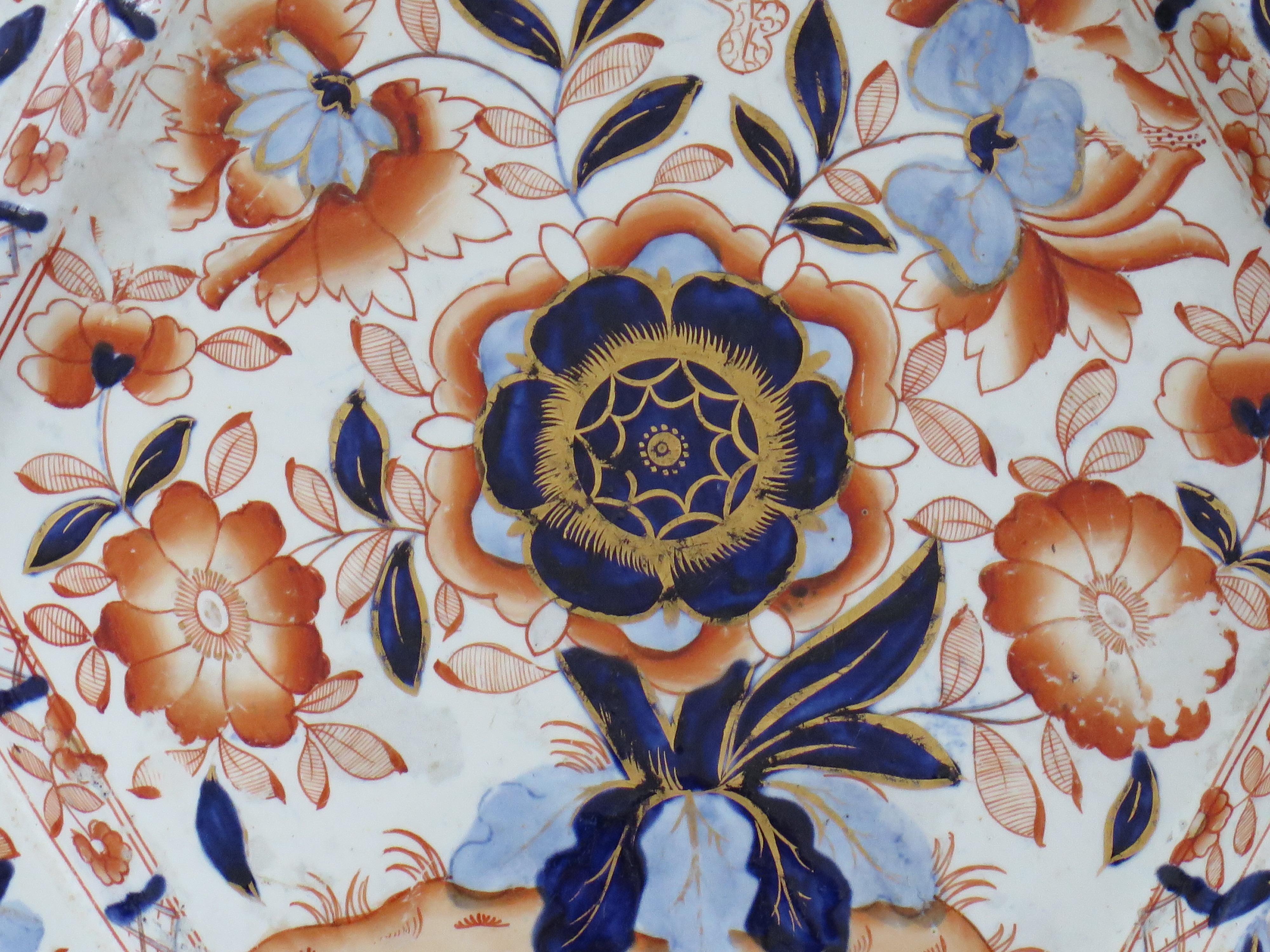 Early Hicks and Meigh Ironstone Platter in Japan Pattern No.13, Circa 1817 6