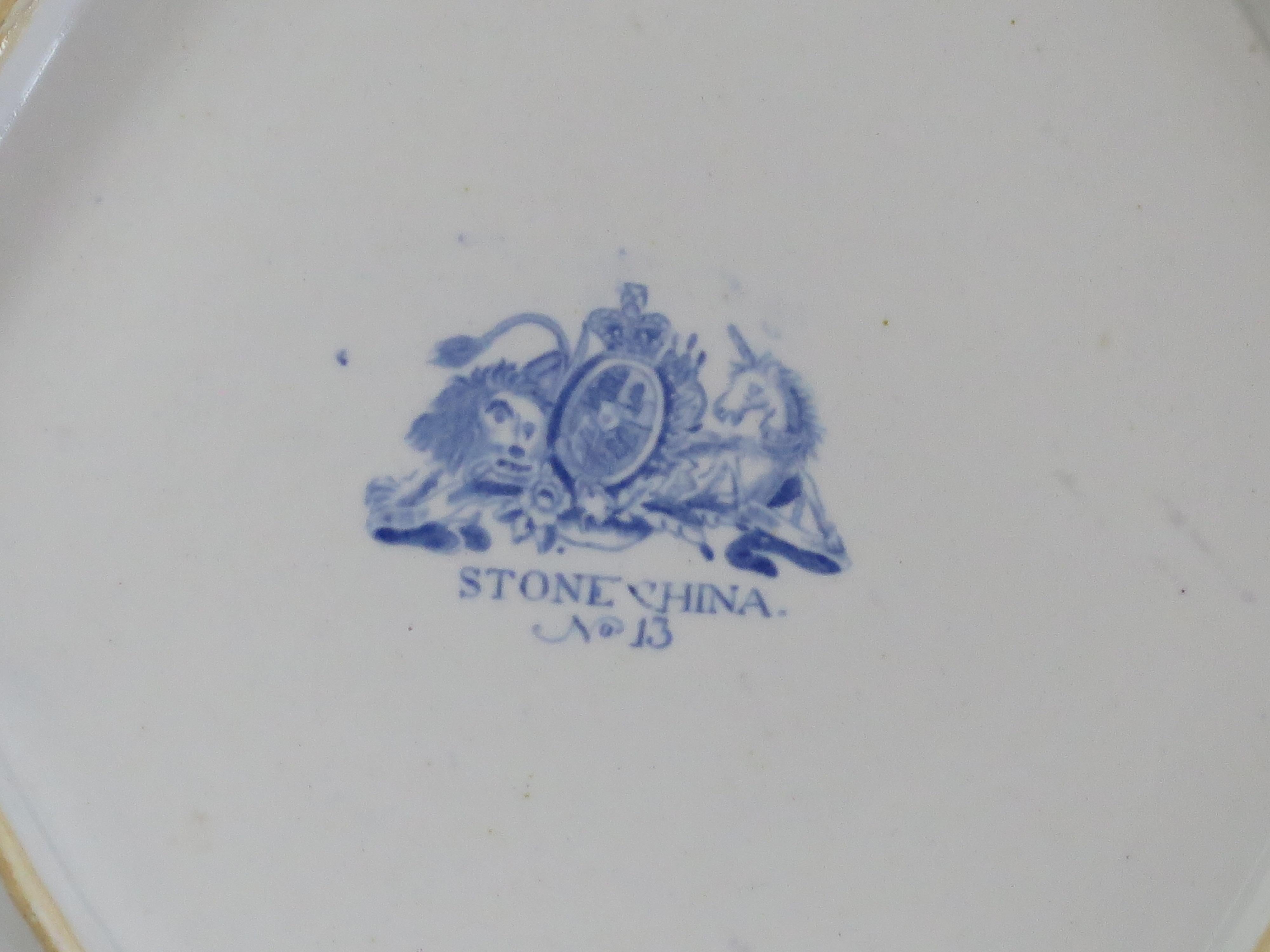 Early Hicks and Meigh Ironstone Platter in Japan Pattern No.13, Circa 1817 10