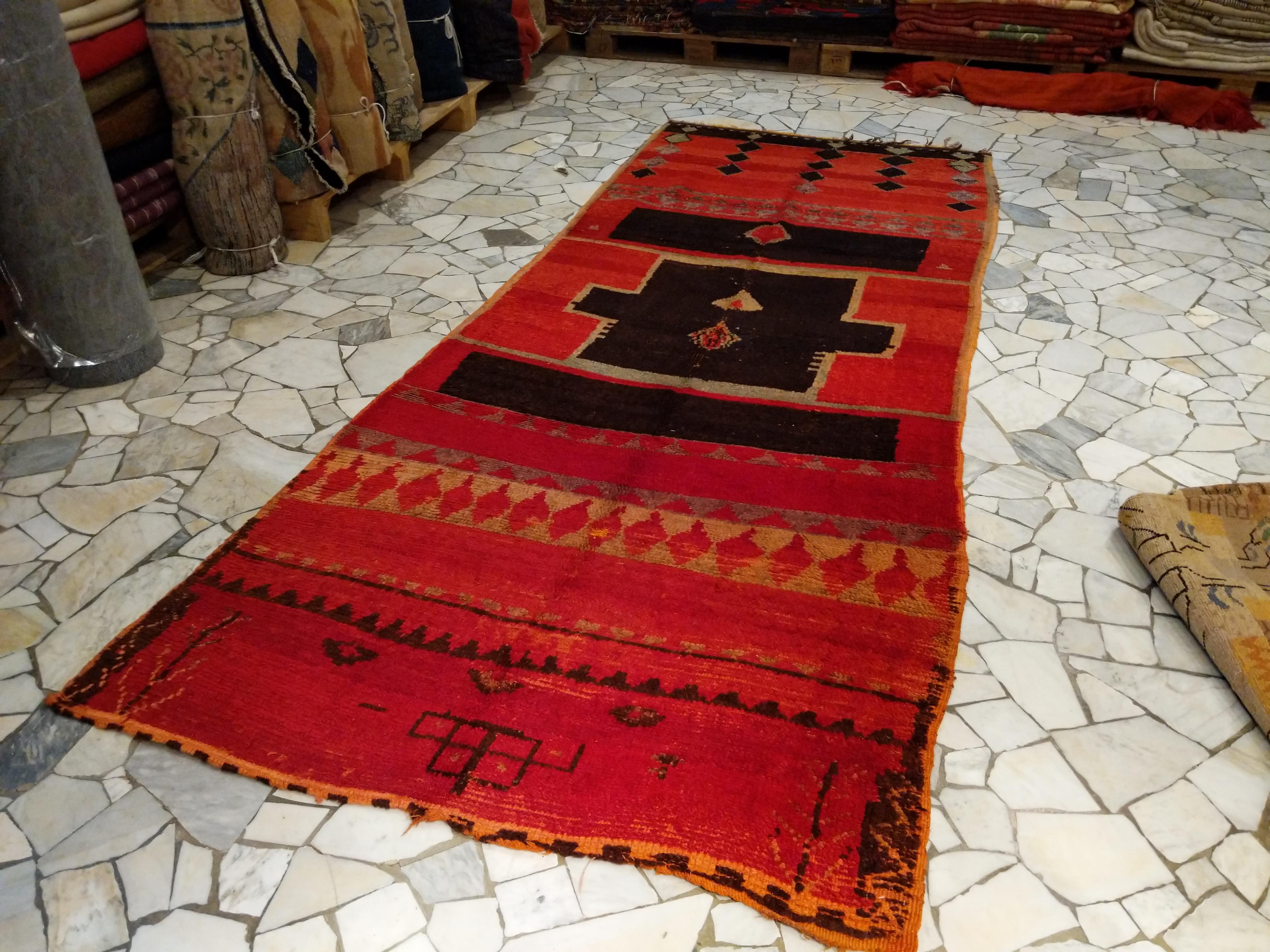 Early High Atlas Moroccan Berber Rug For Sale 3