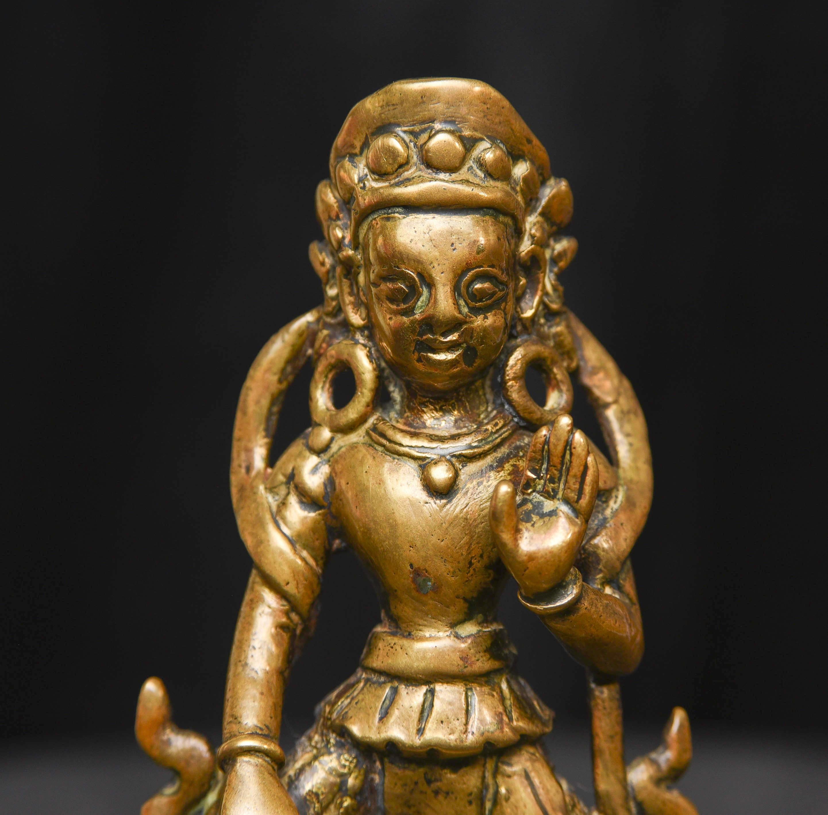 Early Himalayan Bronze Deity - 9588 For Sale 5