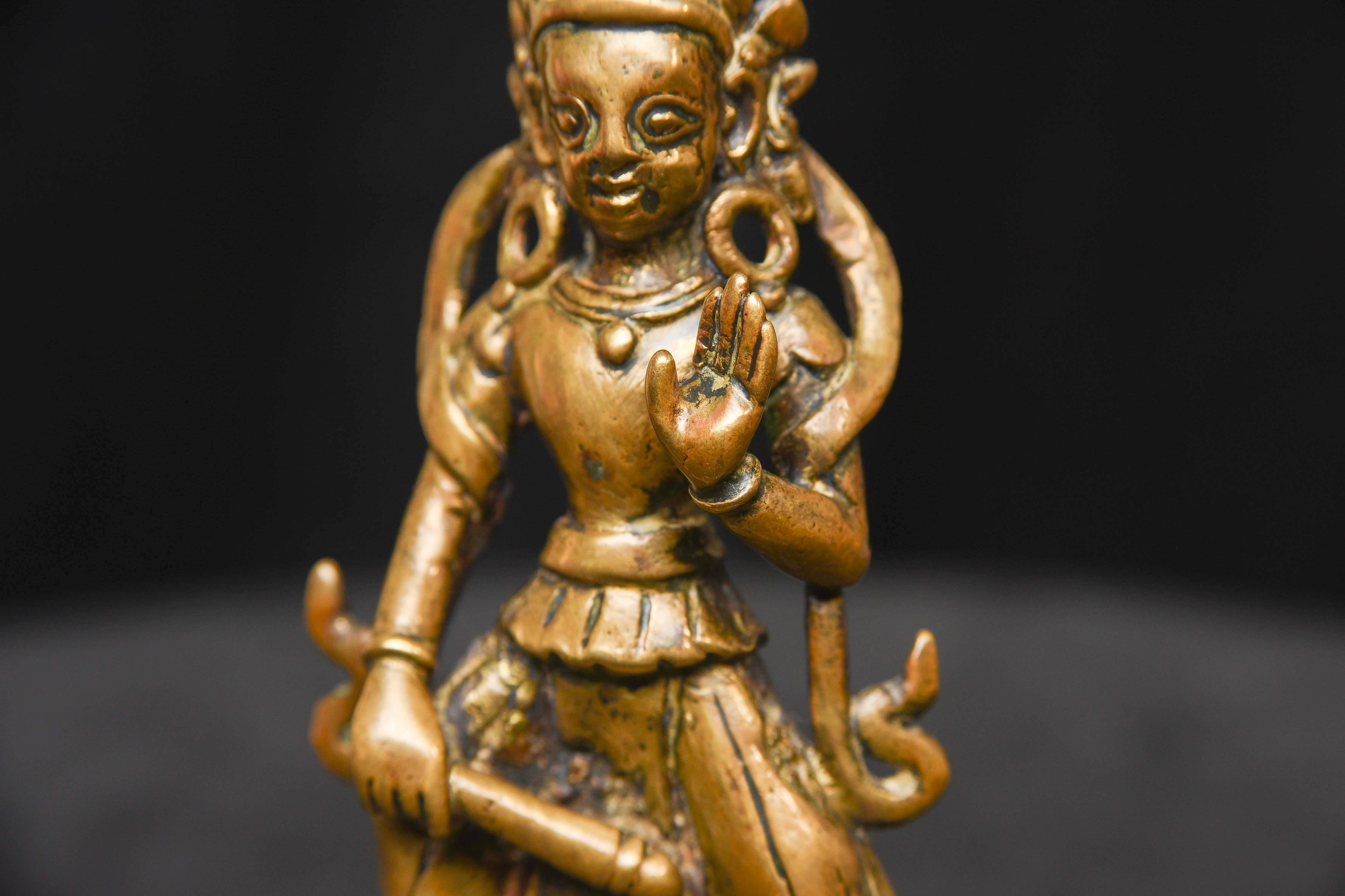 Early Himalayan Bronze Deity - 9588 For Sale 7