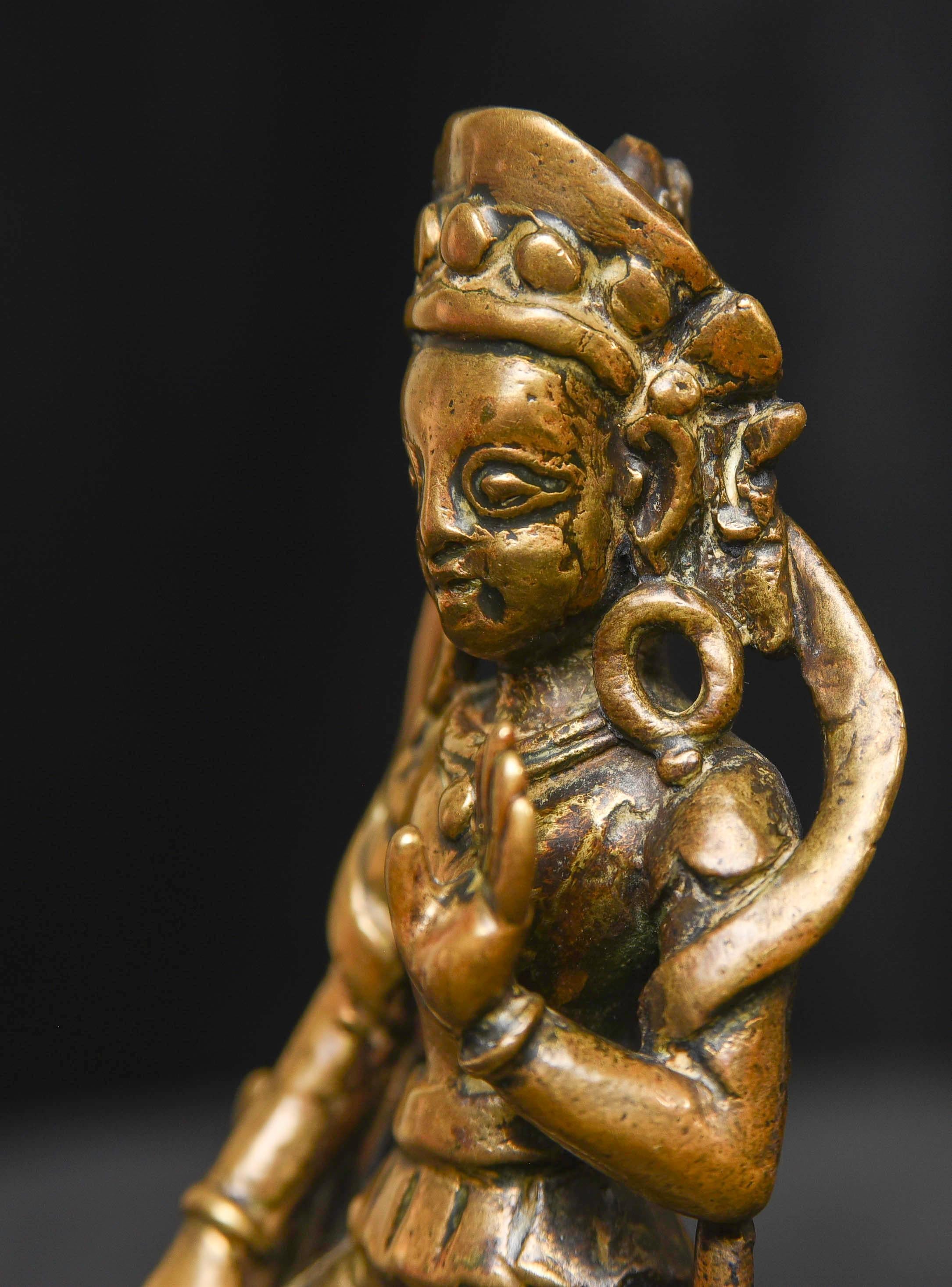 Early Himalayan Bronze Deity - 9588 For Sale 8