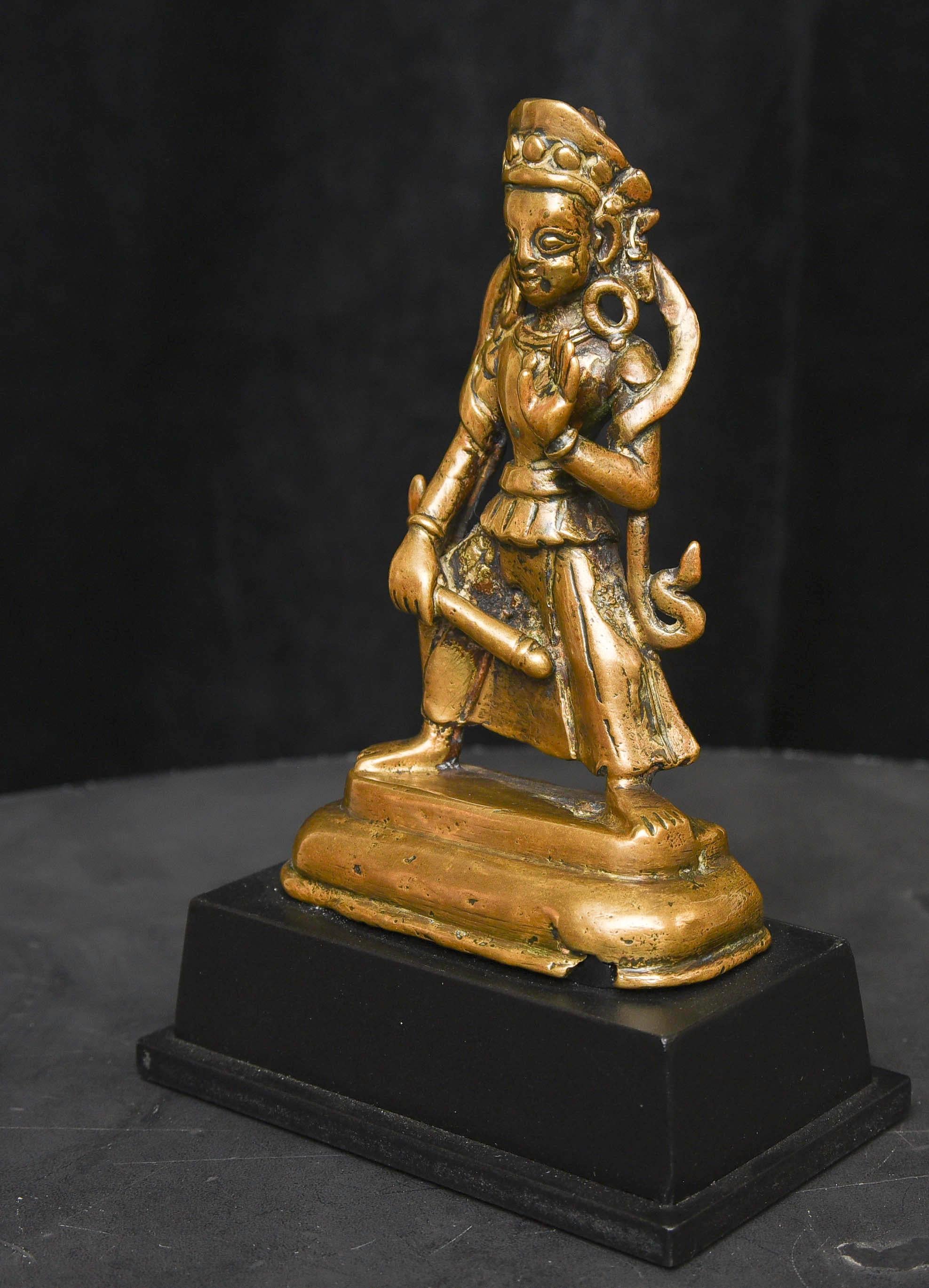 18th Century and Earlier Early Himalayan Bronze Deity - 9588 For Sale