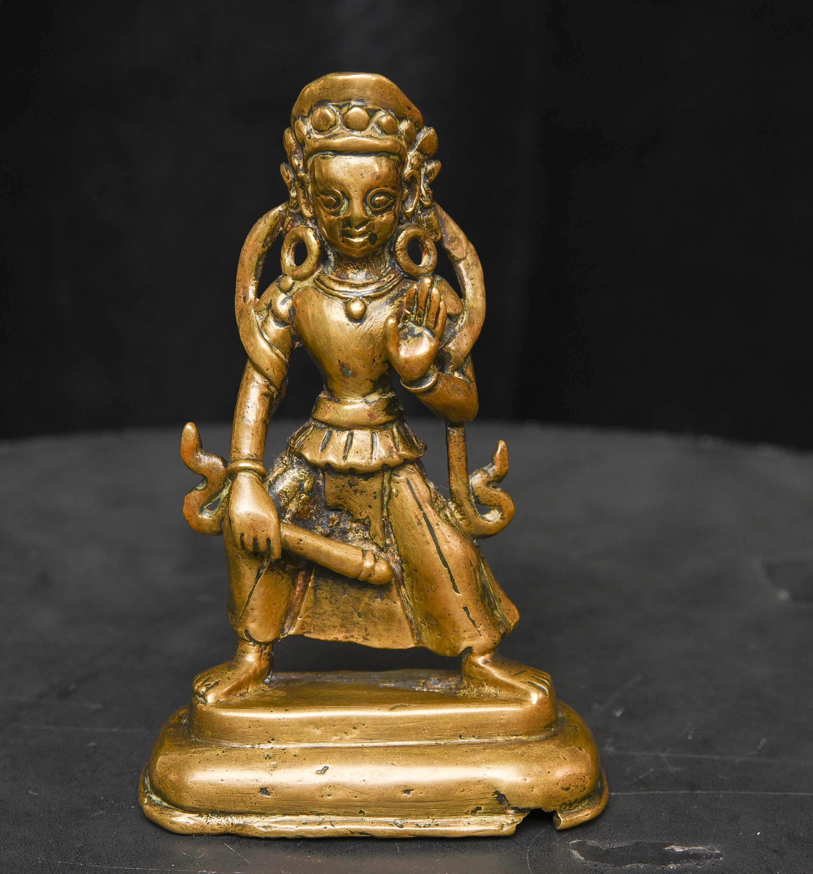 Early Himalayan Bronze Deity - 9588 For Sale 2