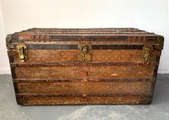 Early Historically Important Vintage Louis Vuitton Steamer Trunk