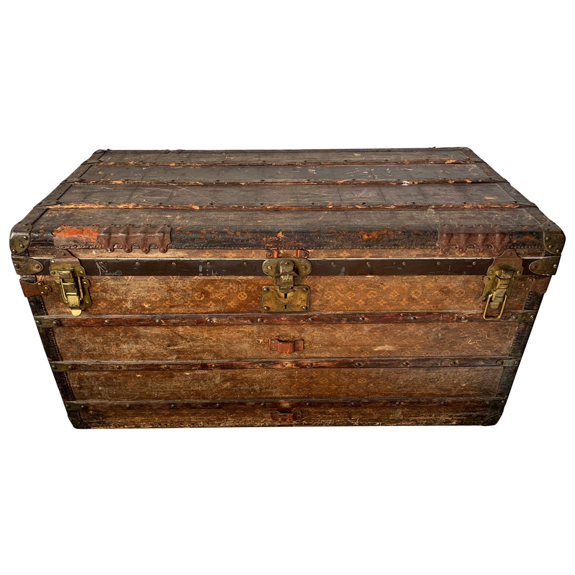 Early Historically Important Vintage Louis Vuitton Steamer Trunk at 1stDibs   vintage louis vuitton trunk, antique louis vuitton trunk, louis vuitton  trunk serial number lookup