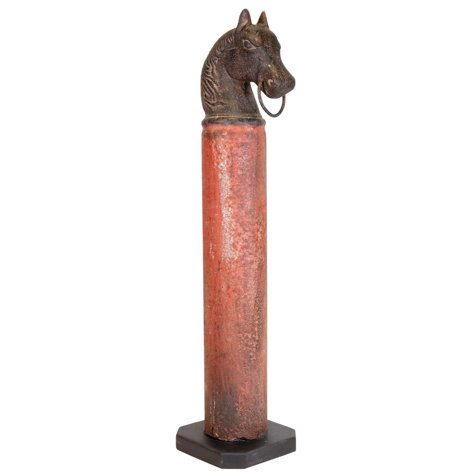Antique Hitching Posts with Horse Heads at 1stdibs