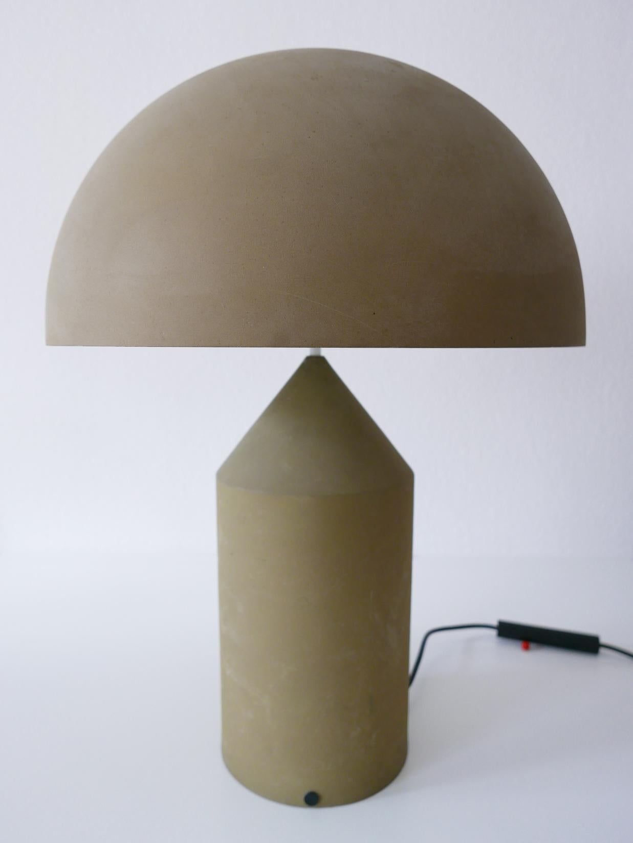 Early & Huge Atollo Table Lamp by Vico Magistretti for Oluce, Italy, 1977 5