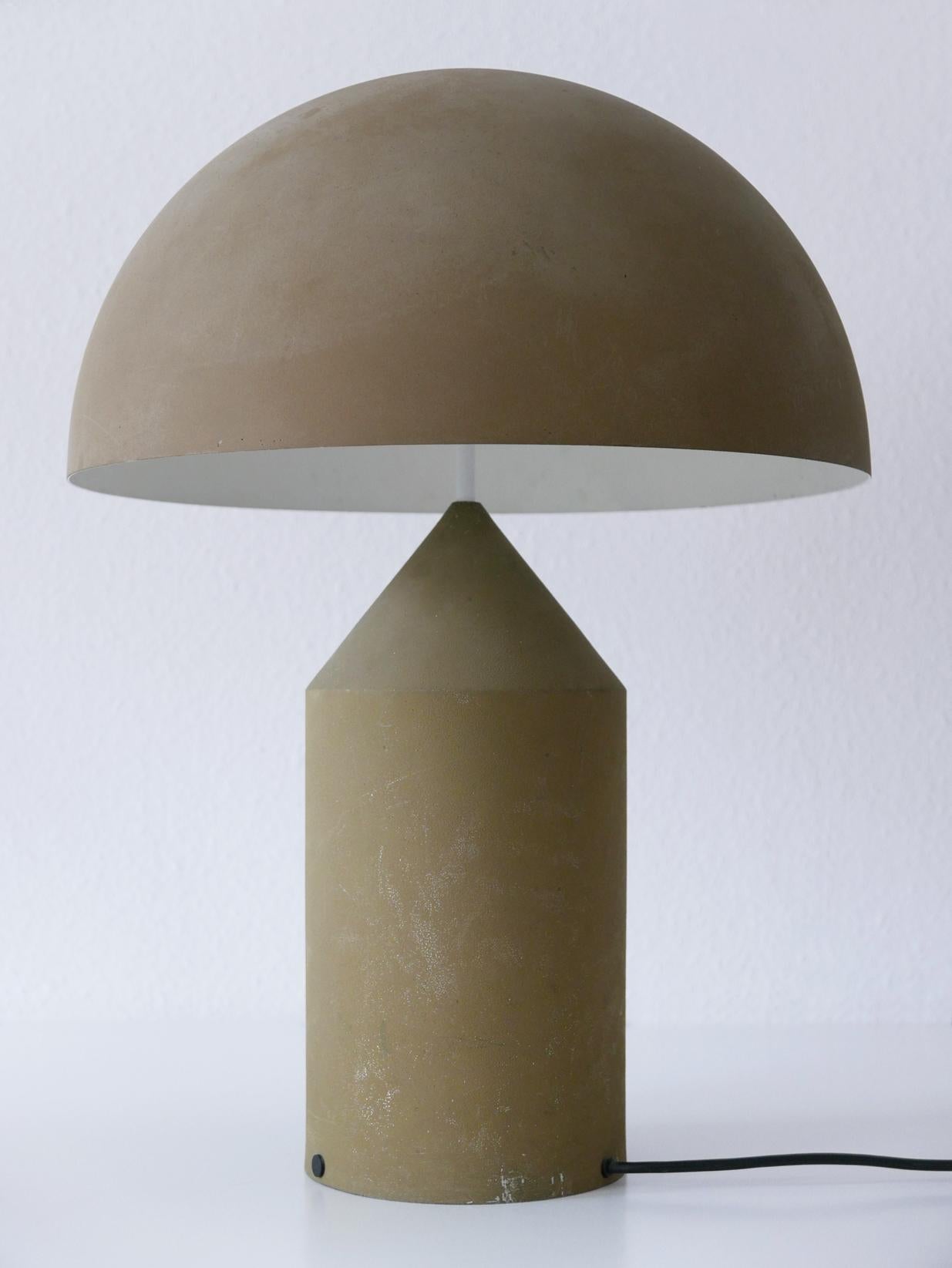 Mid-Century Modern Early & Huge Atollo Table Lamp by Vico Magistretti for Oluce, Italy, 1977