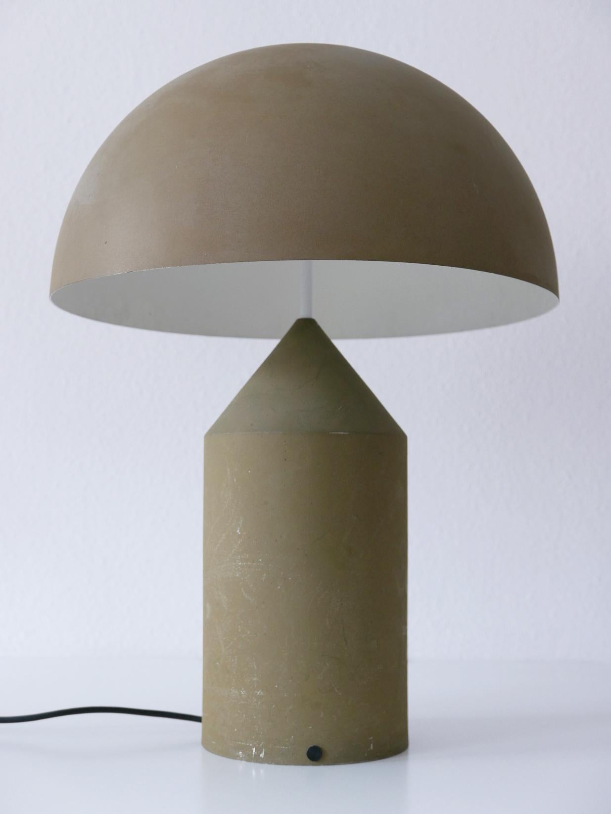 Italian Early & Huge Atollo Table Lamp by Vico Magistretti for Oluce, Italy, 1977