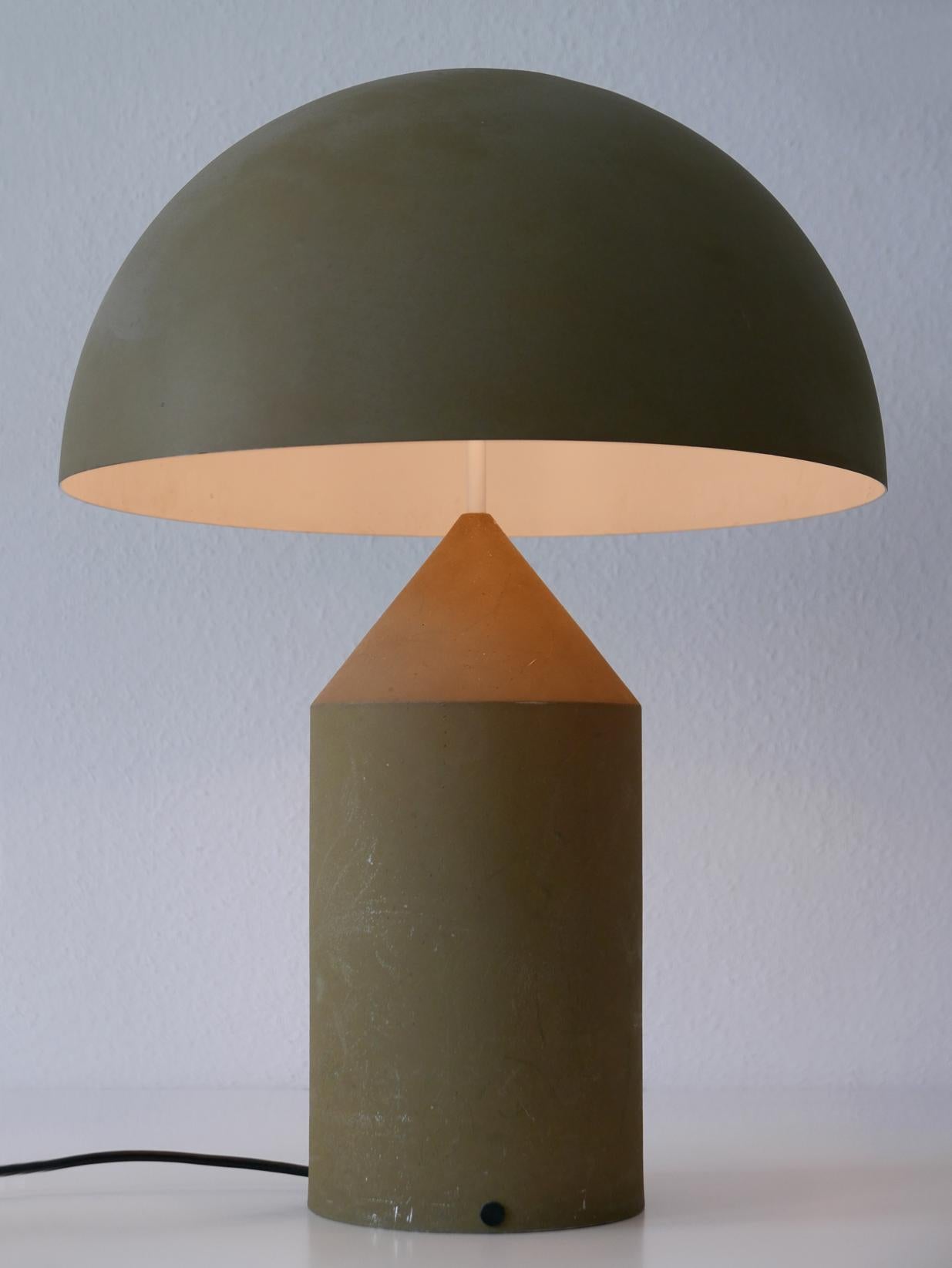 Spun Early & Huge Atollo Table Lamp by Vico Magistretti for Oluce, Italy, 1977