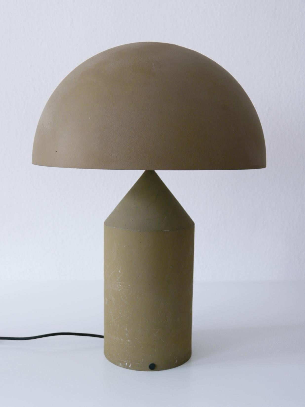 Aluminum Early & Huge Atollo Table Lamp by Vico Magistretti for Oluce, Italy, 1977