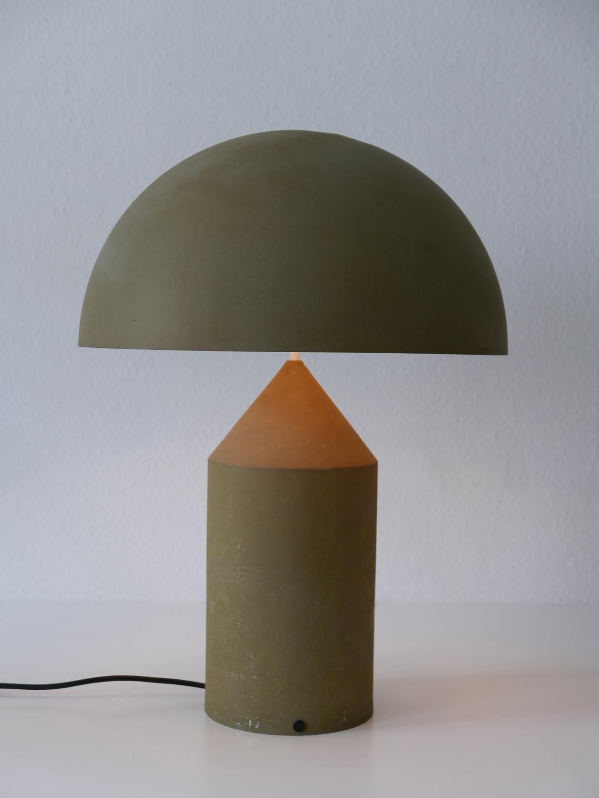 Early & Huge Atollo Table Lamp by Vico Magistretti for Oluce, Italy, 1977 1