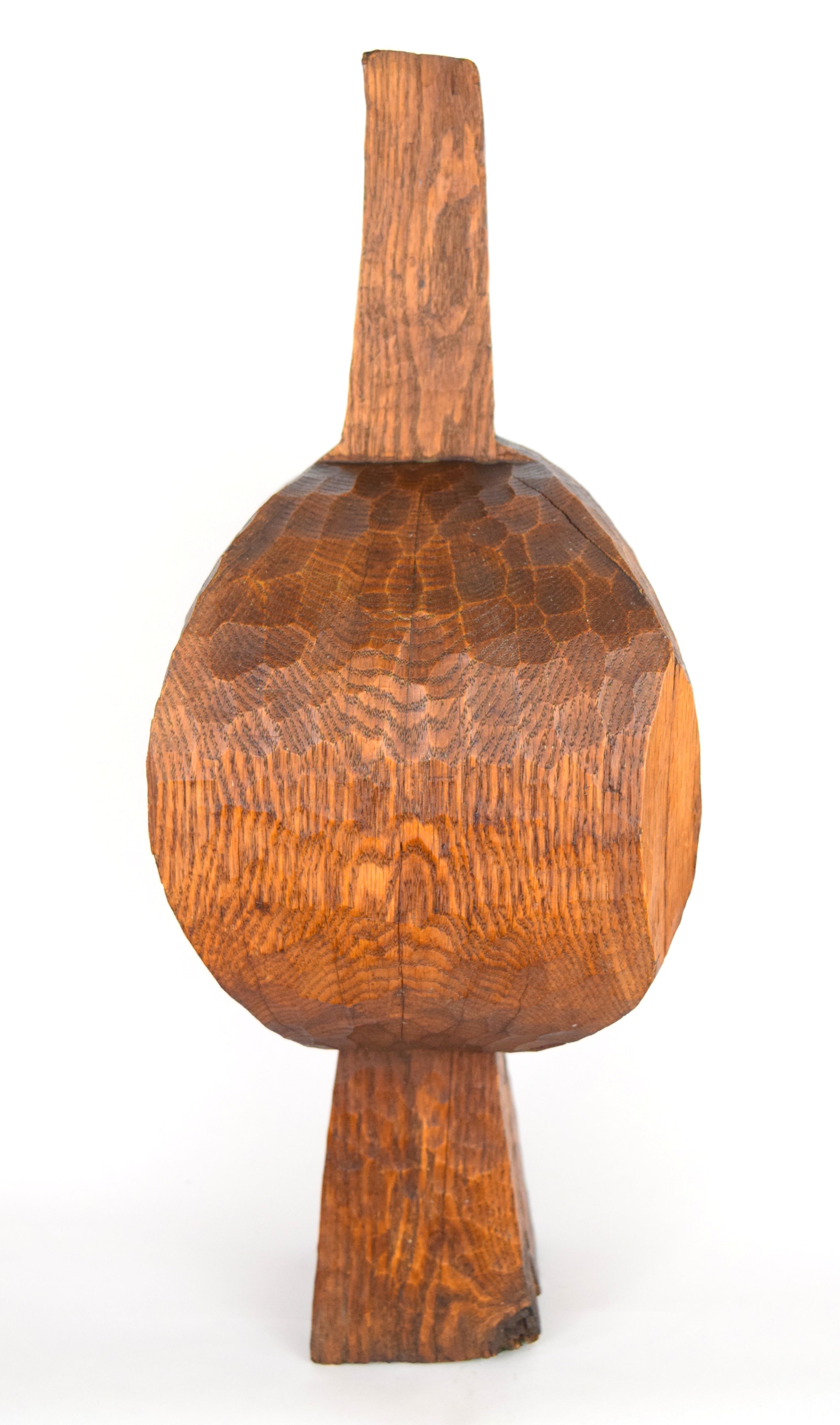 Organic Modern Early Hugh Townley Bulbous Wooden Sculpture, 1953 For Sale