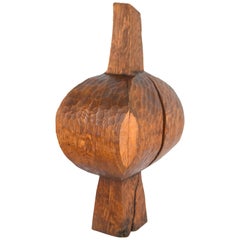 Early Hugh Townley Bulbous Wooden Sculpture, 1953