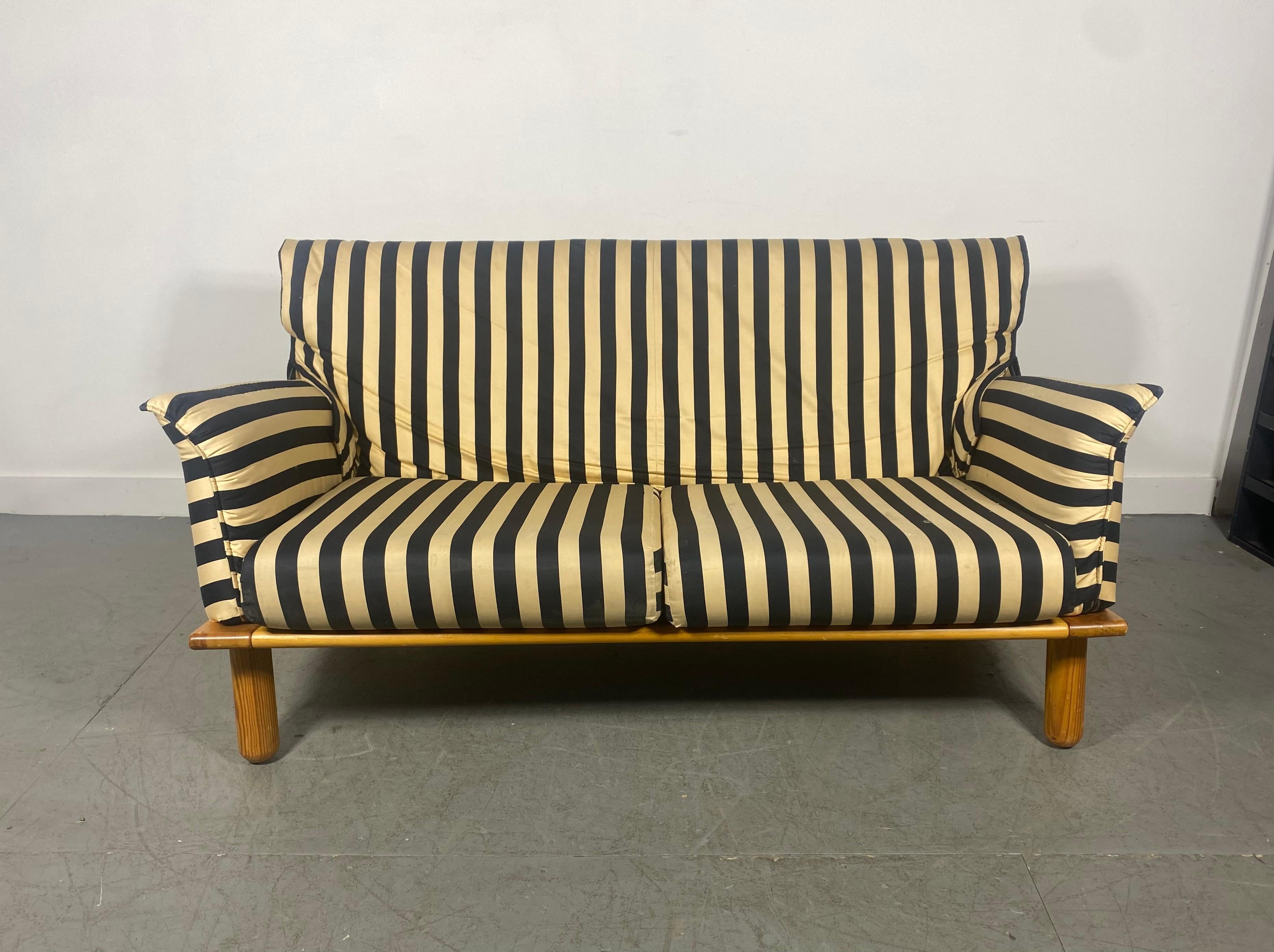 Swedish Early Ikea Settee and Chair Designed by Tord Bjorklund, Sweden For Sale