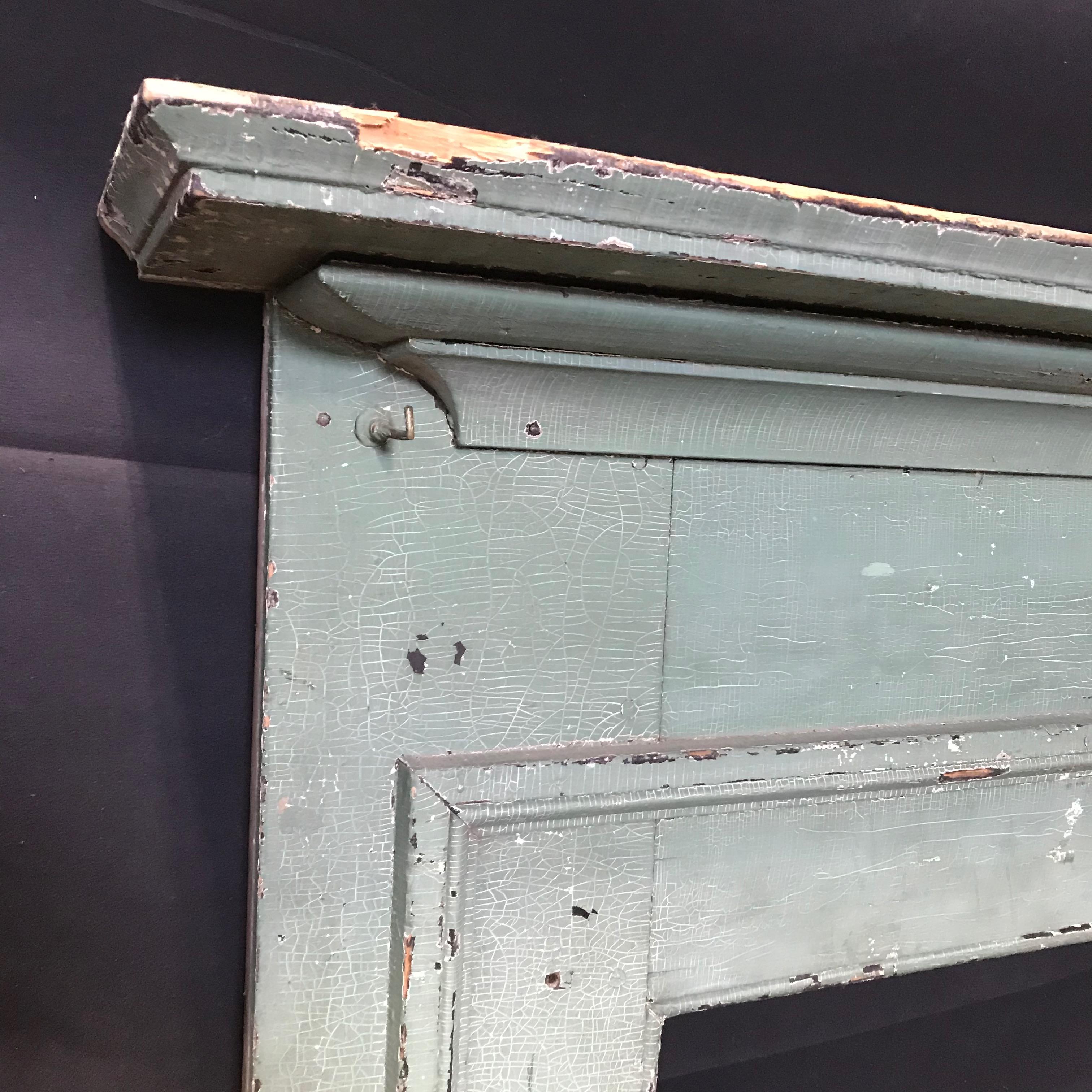 Early Important Federal Fireplace Mantel with Original Paint 4