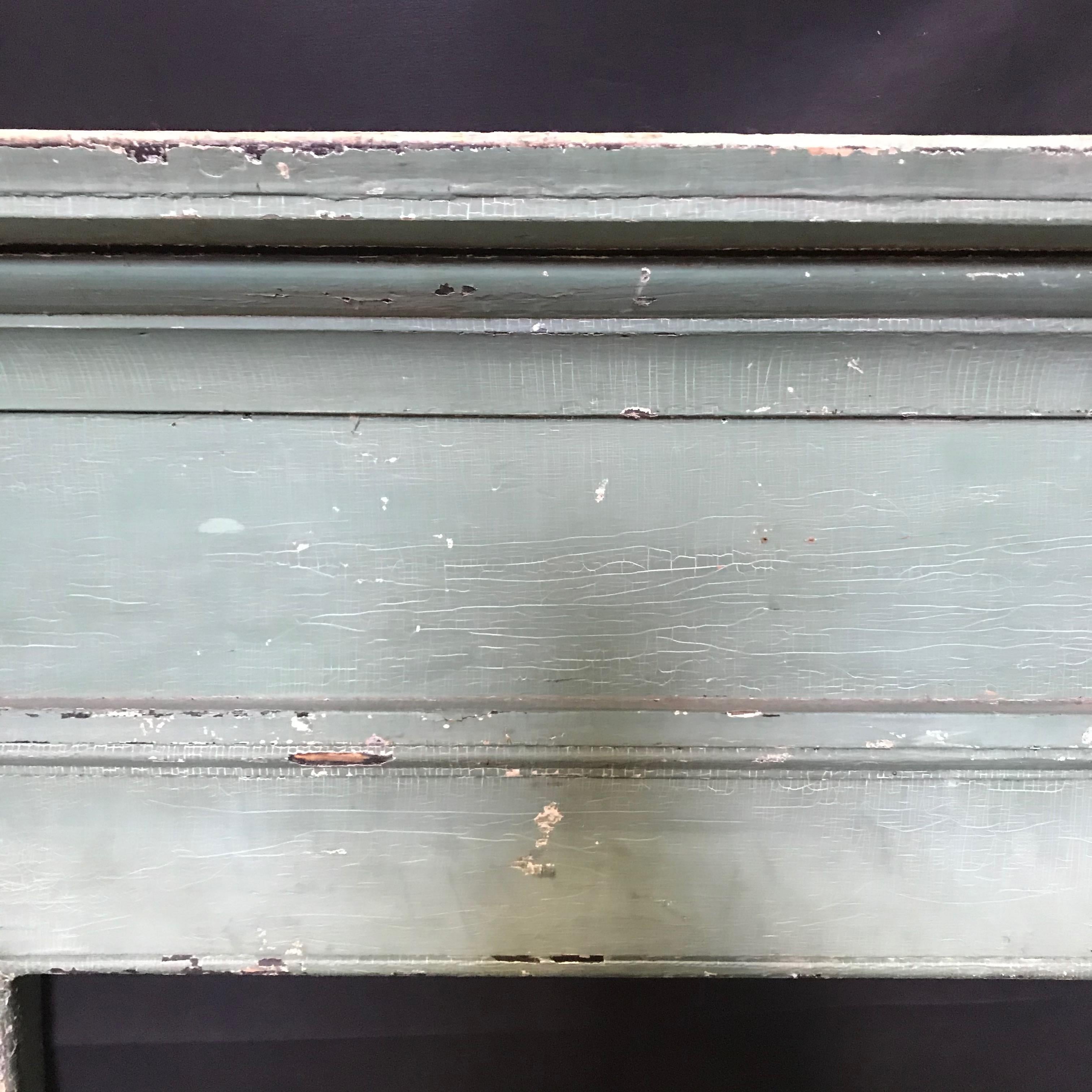 Early Important Federal Fireplace Mantel with Original Paint 2