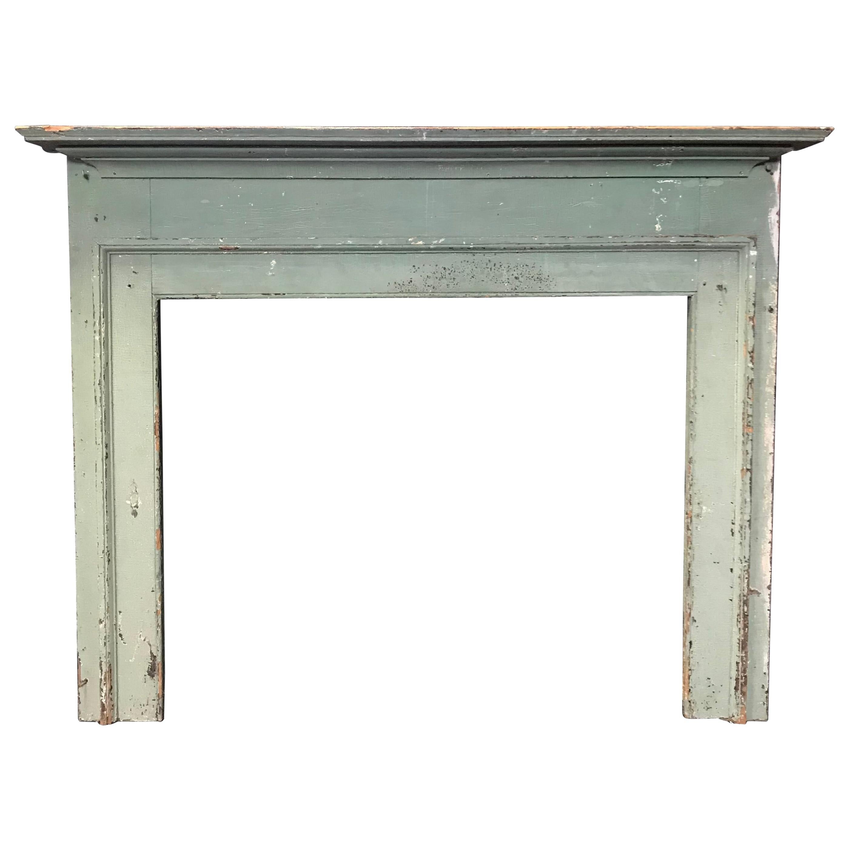 Early Important Federal Fireplace Mantel with Original Paint