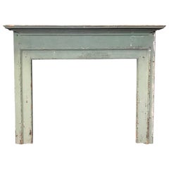 Early Important Federal Fireplace Mantel with Original Paint