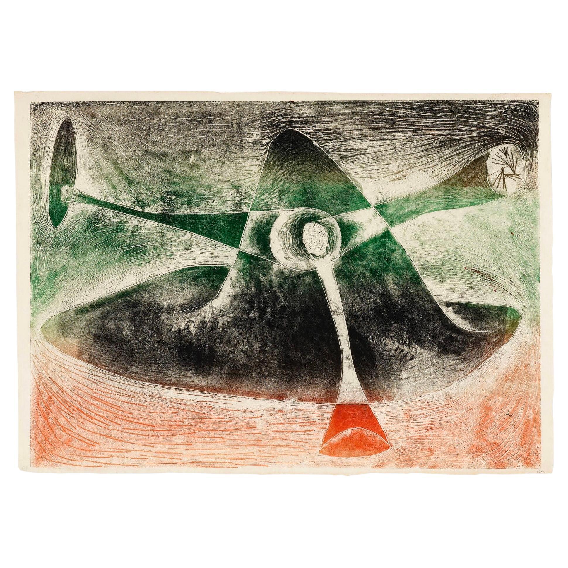 Early Important Harry Bertoia Monotype For Sale