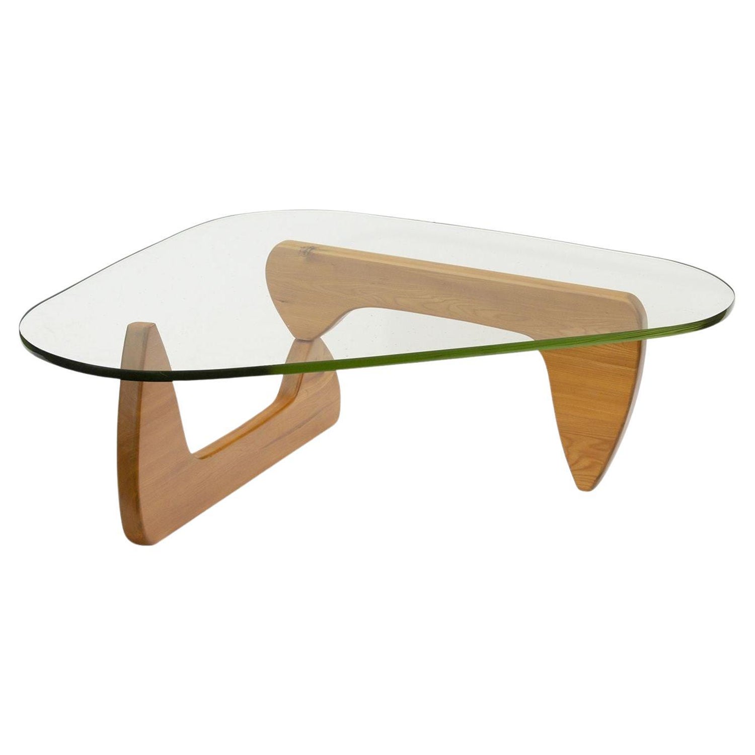 Early IN-50 Coffee Table with Green Glass by Isamu Noguchi For Sale at  1stDibs
