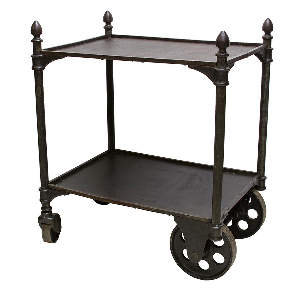 Early Industrial Cast Iron Cart In Good Condition In Aurora, OR