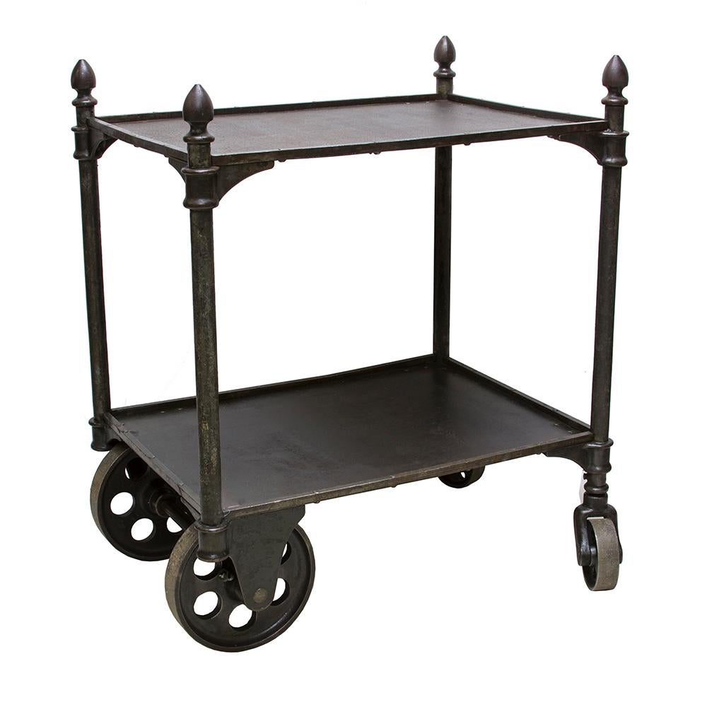 Early Industrial Cast Iron Cart 1