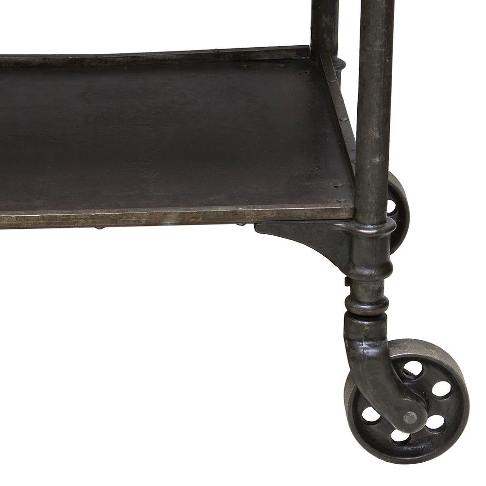 Early Industrial Cast Iron Cart 3