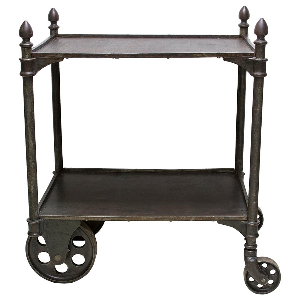 Early Industrial Cast Iron Cart