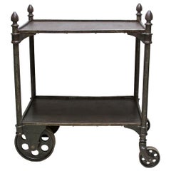 Antique Early Industrial Cast Iron Cart