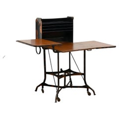 Antique Early Industrial Rolling Desk by Toledo
