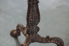 Early Iron and Marble Garden Table From France, Circa 1880